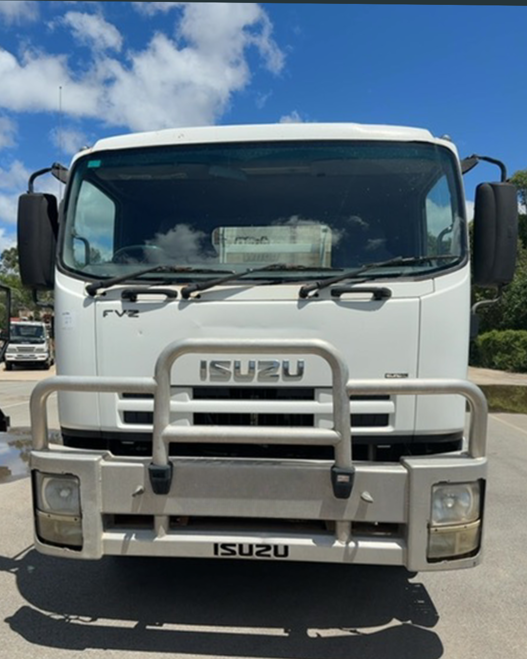 2008 Isuzu FVZ Tray Truck financed by TAFS